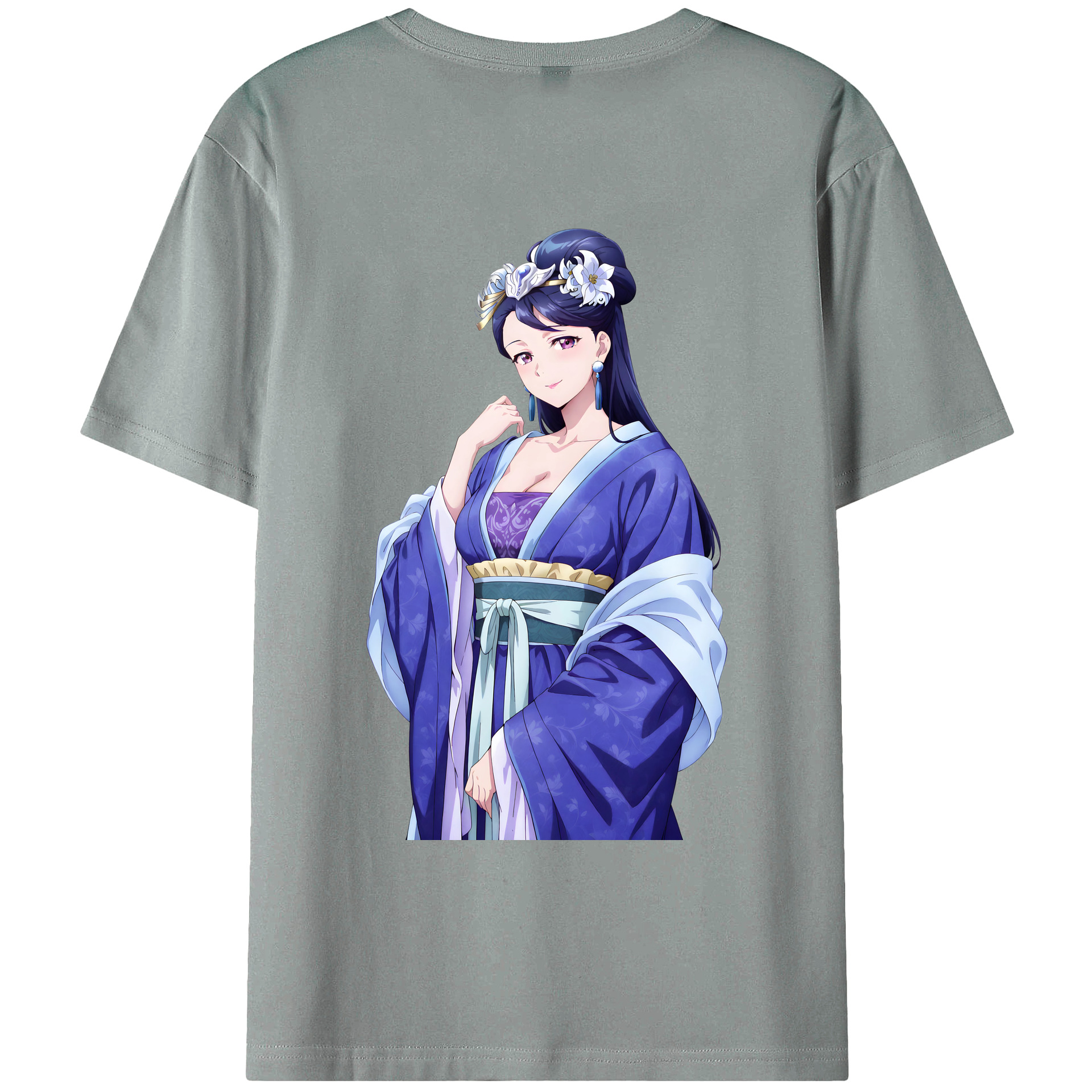 （画像用） 薬屋のひとりごと The Apothecary Diaries 綿100％ メンズ半袖Tシャツ（バックプリント） 通気性